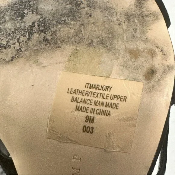 Ivanka Trump Marjory Black Open Toe Caged Booties - Marjory Stretch High-Heel 9M - Picture 11 of 12